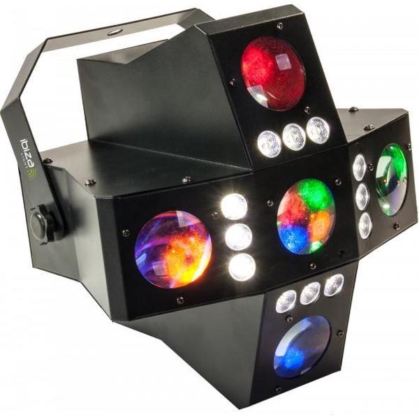 Ibiza Light - DMX 2-IN-1 RGBA LED lichte effect met 20 GOBO’S & STROBO