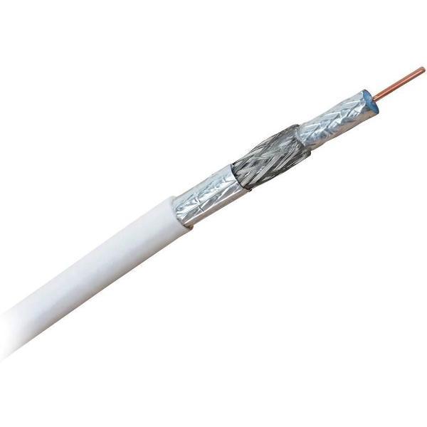25 Meter Hirschmann Koka 799- WITTE COAX KABEl 4G PROOF