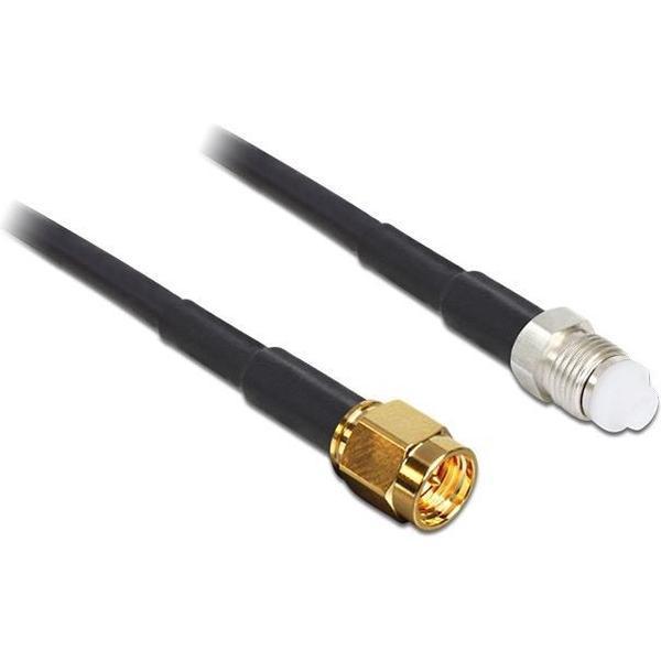 DeLOCK 88669 coax-kabel 5 m SMA FME Zwart