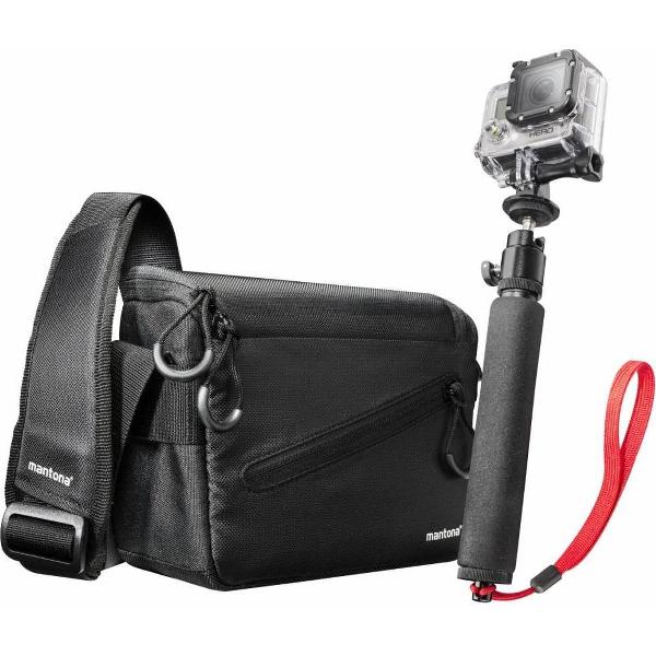 mantona Irit Tas voor GoPro incl. handstatief