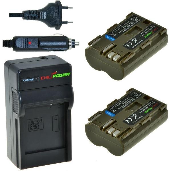 ChiliPower BP-511 / BP-511A Canon Kit - Camera Batterij Set