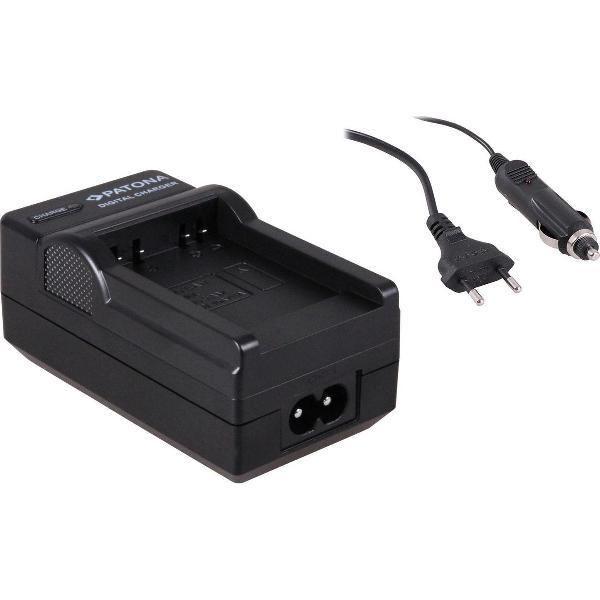 Charger for CANON NB-6l NB6L Digital Ixus 85IS 85 IS incl. car adapter (12V)