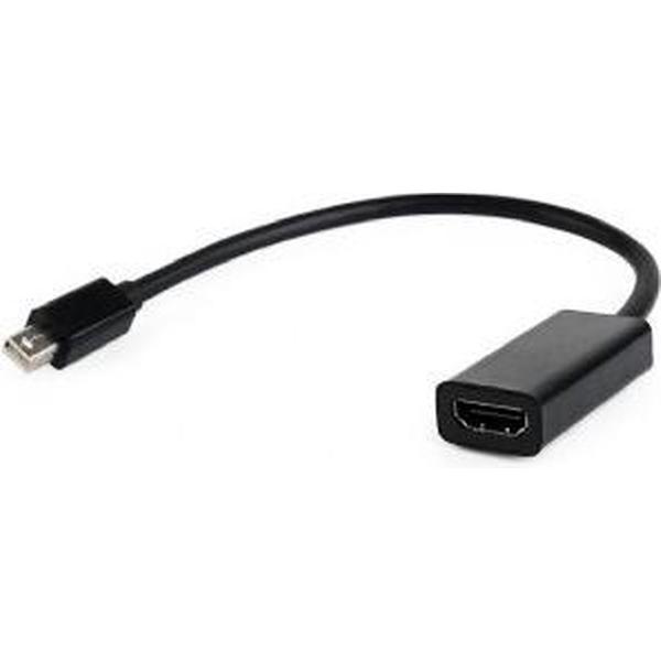 Gembird A-MDPM-HDMIF-02 tussenstuk voor kabels Mini Displayport HDMI Zwart