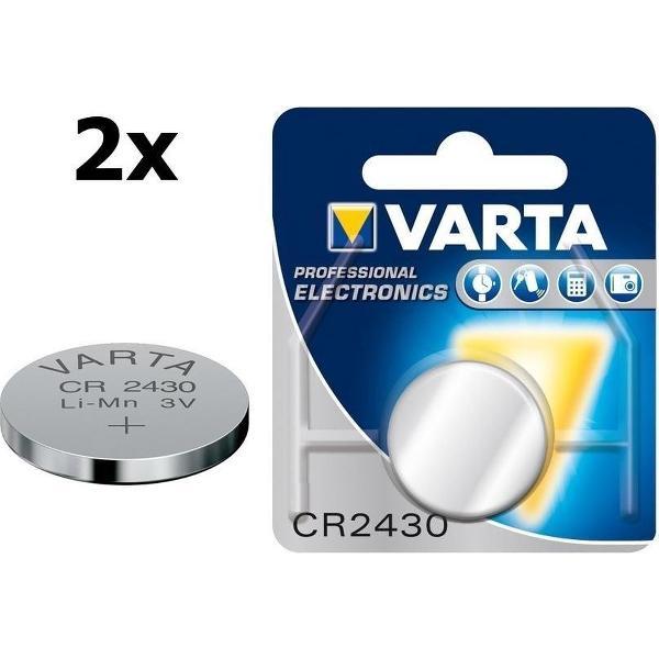 2 Stuks - Varta CR2430 280mAh 3V Professional Electronics Lithium knoopcel batterij