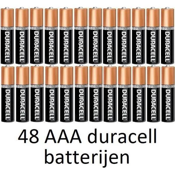 48 stuks AAA Duracell alkaline batterijen