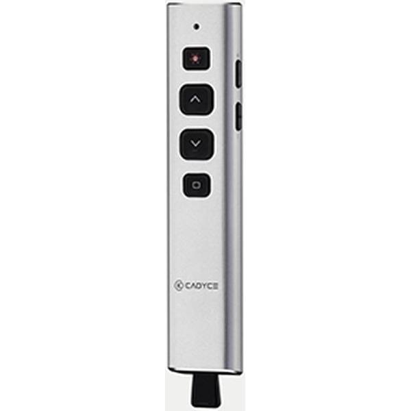 Cadyce Wireless Presenteer Laser Pointer Built-in Batterij - Zilver