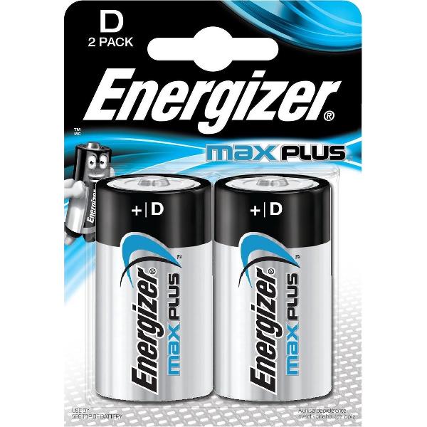 Energizer Batterijen Max Plus D 2 Stuks