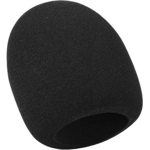 Microfoon Windkap - Microfoon Cover - Plopkap - Cap - Windshield - 70x60mm - Zwart - 2 stuks