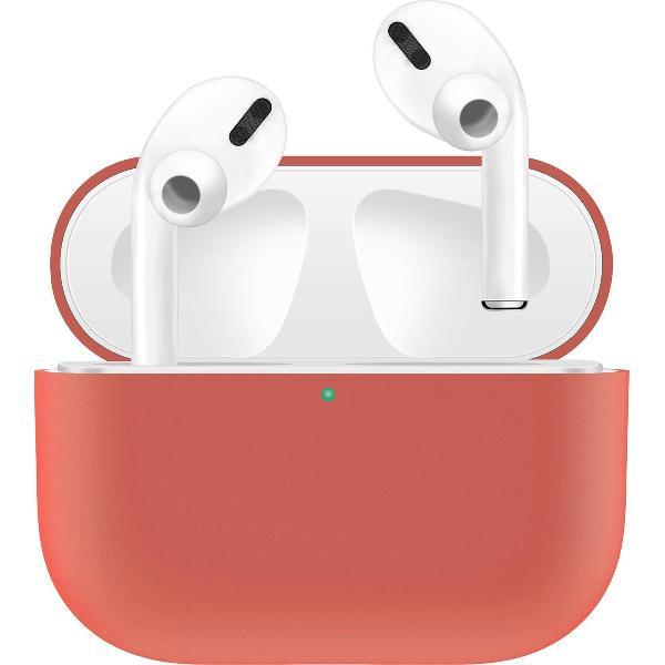 KELERINO. Siliconen Case voor Apple AirPods Pro - Hoesje - Oranje