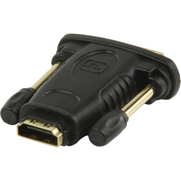 Valueline DVI - HDMI adapter DVI mannelijk - HDMI input zwart