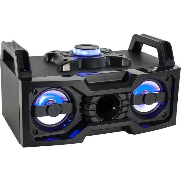 Party Light & Sound SOUNDBOX Tragbare Akkubetriebene Lautsprecher Box mit USB und Bluetooth
