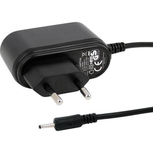 NEMKO gekeurde 2A. tablet oplader met kabel 1 Mtr. Geschikt voor Archos. Adapter stekker met oplaadkabel - laadsnoer. Thuislader - reislader met laadkabel oplaadsnoer.