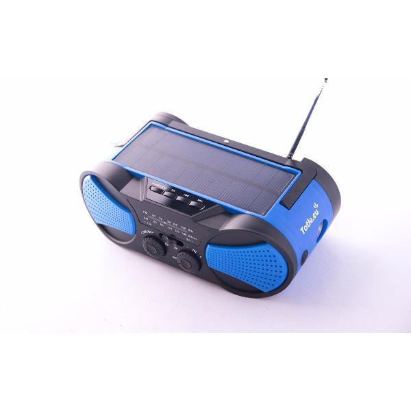 Totle Wereldradio - Superior - 4000mah + Batterij - Zonnepaneel - Opwindbaar