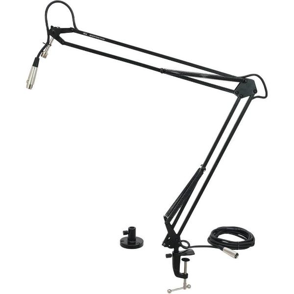 Omnitronic microfoon arm - tafelstandaard - telescopisch met kabel - TMA-2 bk - microfoon standaard