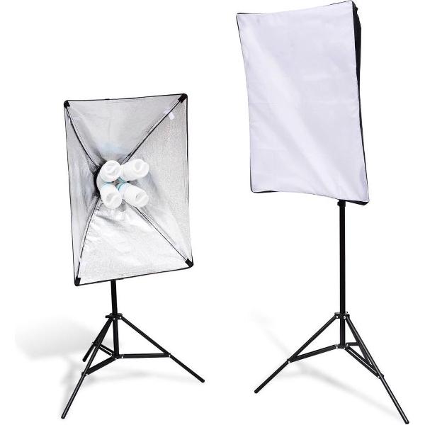 vidaXL 2 Soft Box lichtstandaarden