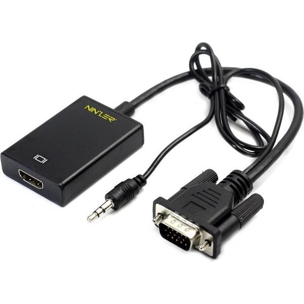 Ninzer® VGA naar HDMI converter FHD, HD met Audio kabel
