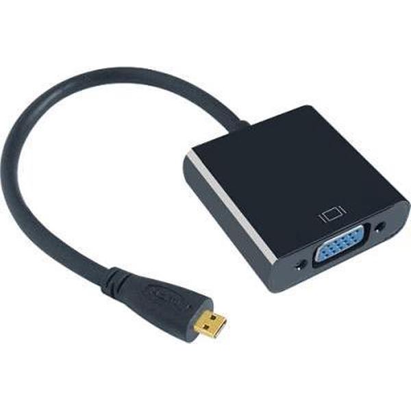 Micro HDMI - VGA adapter converter kabeltje