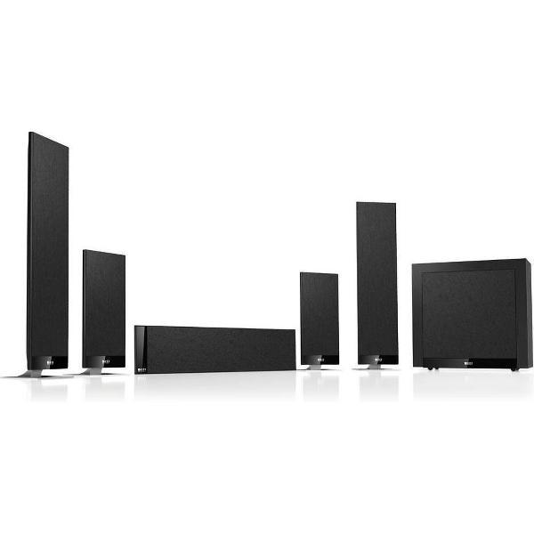 KEF T205 luidspreker set 5.1 kanalen 900 W Zwart