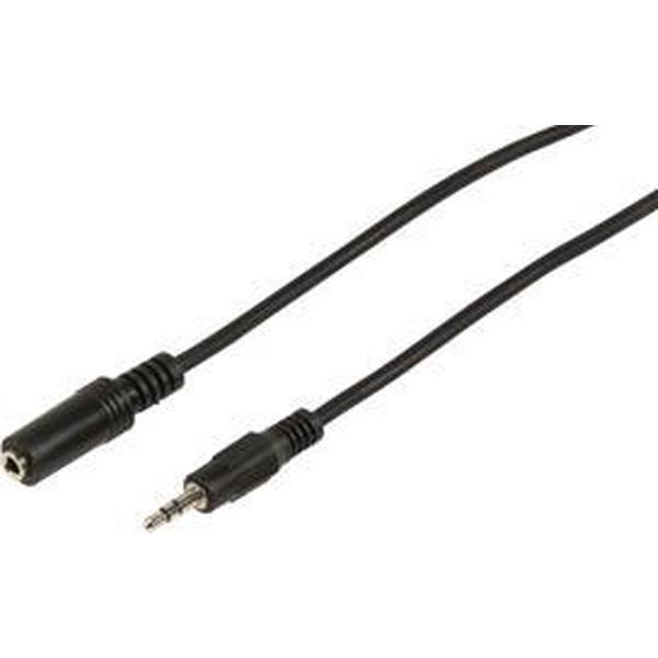 Audio / video kabel 3.5mm stereo jack plug - 3.5mm mono jack socket 1,50 m