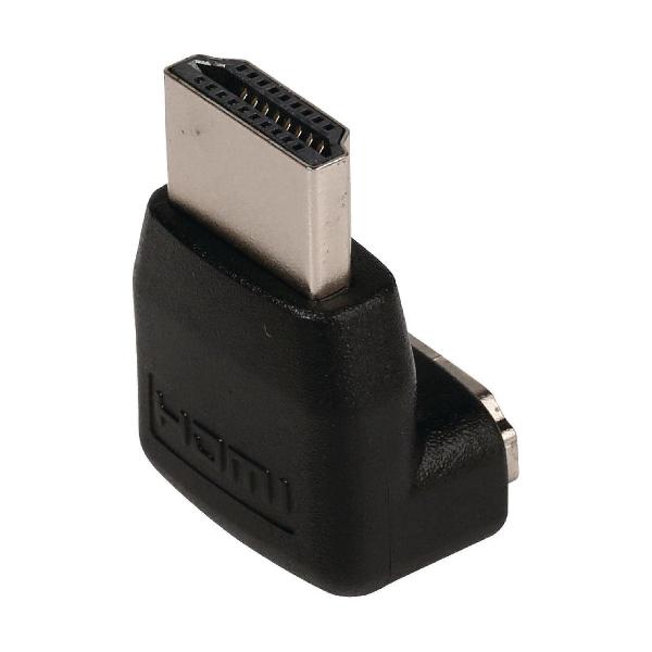 HDMI-adapter HDMI-connector 90° gehoekt - HDMI input zwart