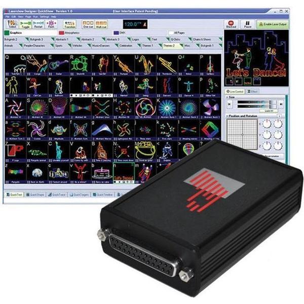 Pangolin quickshow laser software - ILDA sturing - lasershow