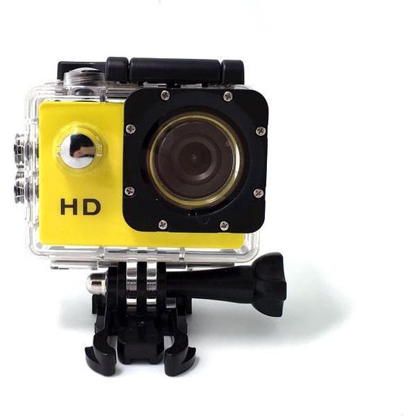 Sport HD 1080P Action Cam – Waterdichte Behuizing – Geel