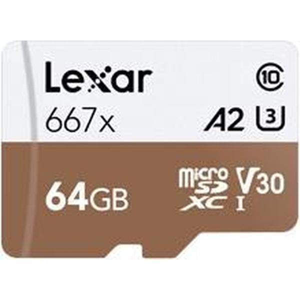 Lexar Professional 667x microSDXC UHS-I flashgeheugen 64 GB
