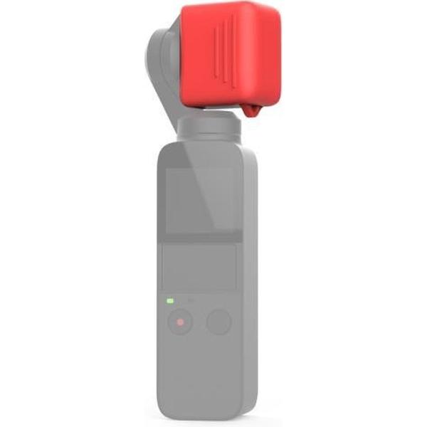 Siliconen beschermende lensafdekking voor DJI OSMO Pocket (rood)