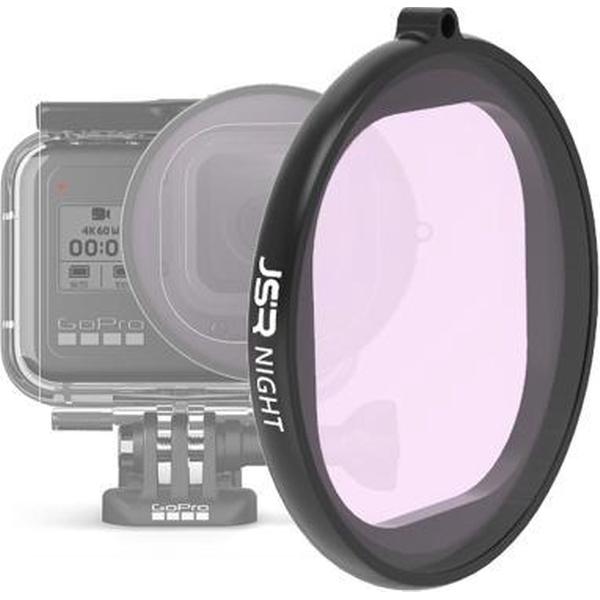 JSR ronde behuizing NACHT lensfilter voor GoPro HERO8 zwart