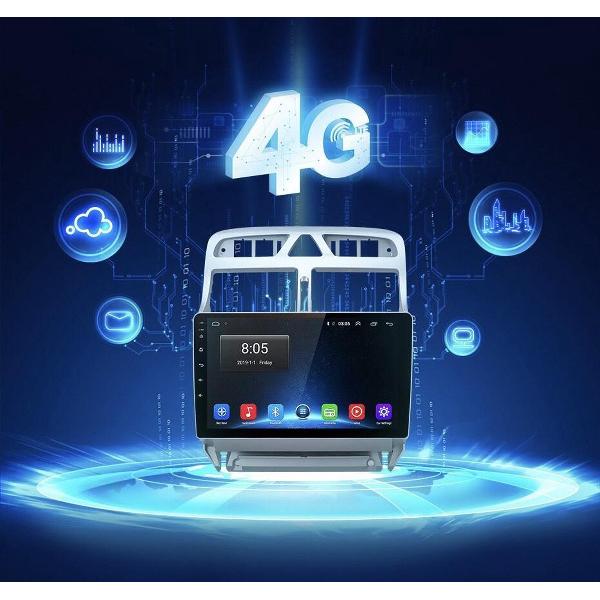 GRATIS CAMERA! Peugeot 307 2002-2013 4G 8core Android 10 navigatie en multimediasysteem usb bluetooth wifi 2+32GB