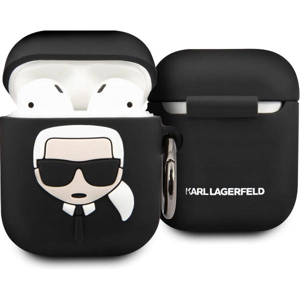 Karl Lagerfeld Airpods - AirPods 2 Case met ring - Zwart