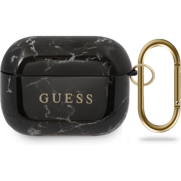 Guess Marble Case voor Apple Airpods Pro - Zwart