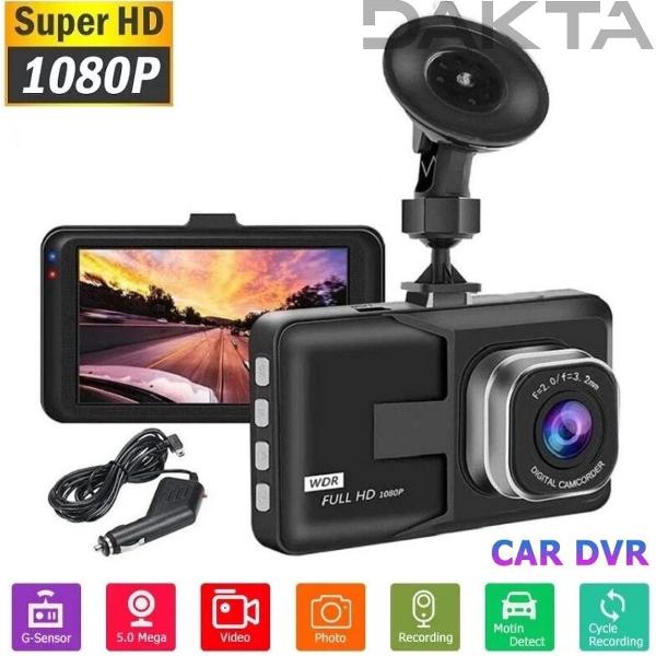 Dakta® Dashcam | Dashcam voor auto | Video recorder | Met nachtzicht | Zwart | Dashboard camera | Camera | Incl. 16 GB SD-kaart