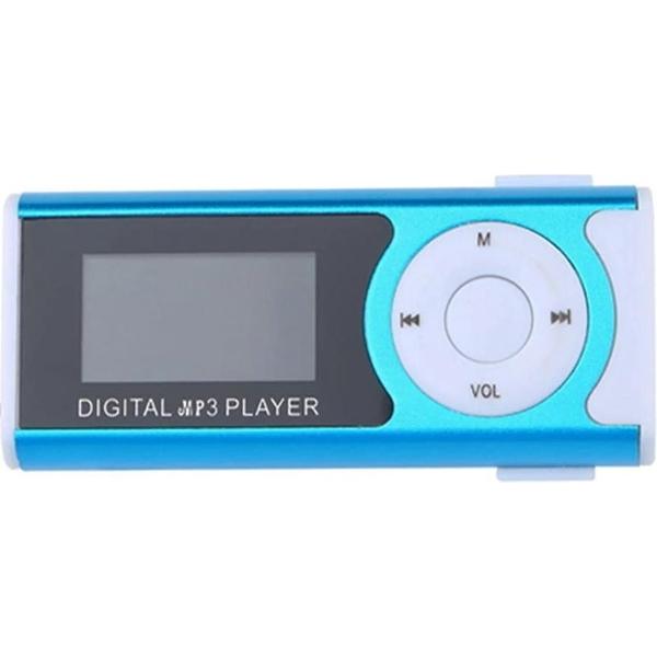 Digital Mp3 Speler LCD Display Mp3 Player BBEC Blauw