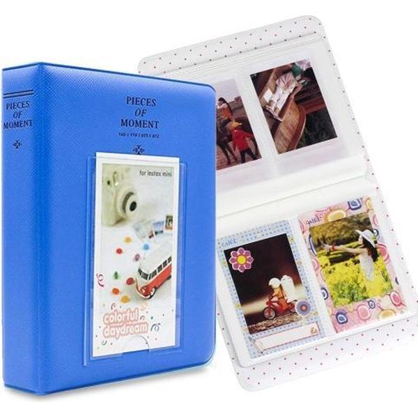 64 zakken naamkaartjes voor Fujifilm Instax Mini 8 / 7s / 70/25 / 50s / 90 (blauw)