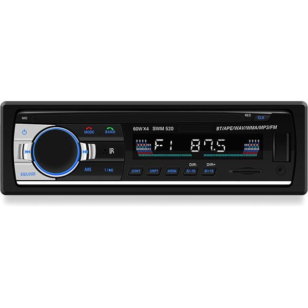 Autoradio - 1 Din Autoradio - Car Radio – met Bluetooth AUX en USB - Handsfree - Auto Accessories