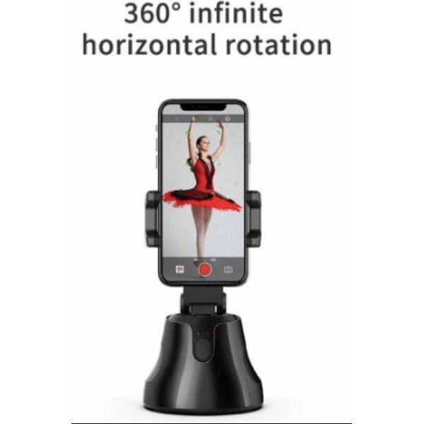 360 Robot Cameraman houder met face tracking - Auto Face Tracking Object Tracking Houder - Tracking Auto Gezicht - Gimbal - Robot Cameraman – Statief - 360 Graden Statief Smartphone CoolTech