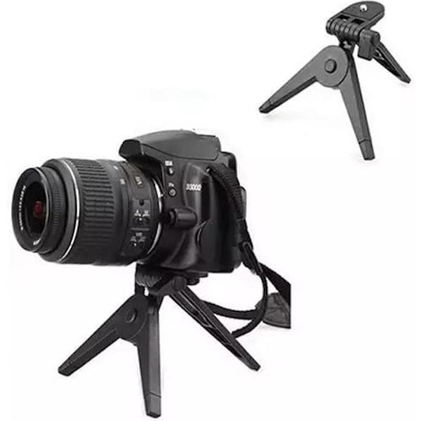 Tafelstatief - Mini Tripod Voor Camera - Inklapbaar - Verstelbaar - Zwart