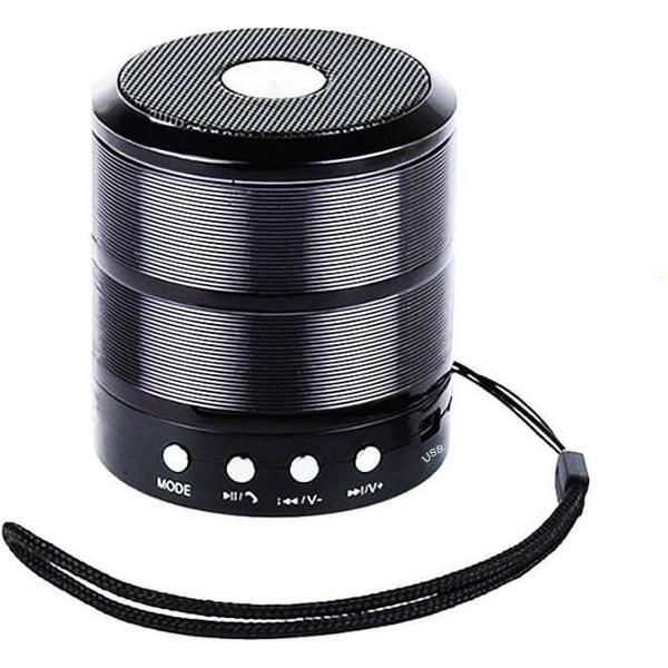 887 Mini Speaker 2021 – Bluetooth Speaker – Luisdpreker 3 Watt – Kleur Zwart – Draadloos Mini Speaker – Strong Bass – Powerfull – 4 uur muziek spelen – 7,2cm x 6,4cm
