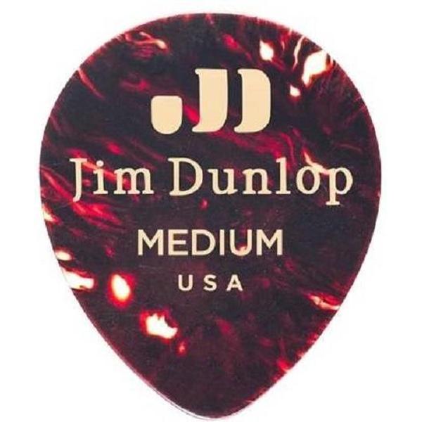 Dunlop Teardrop Celluloid Pick 6-Pack medium plectrum