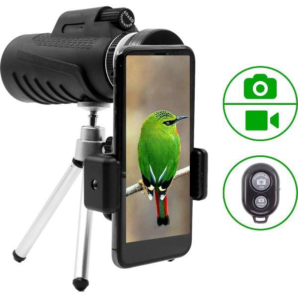 Monoculair Verrekijker met Afstandsbediening - Telescoop - Monokijker - Spotting Scope - Inclusief Statief en E-handleiding
