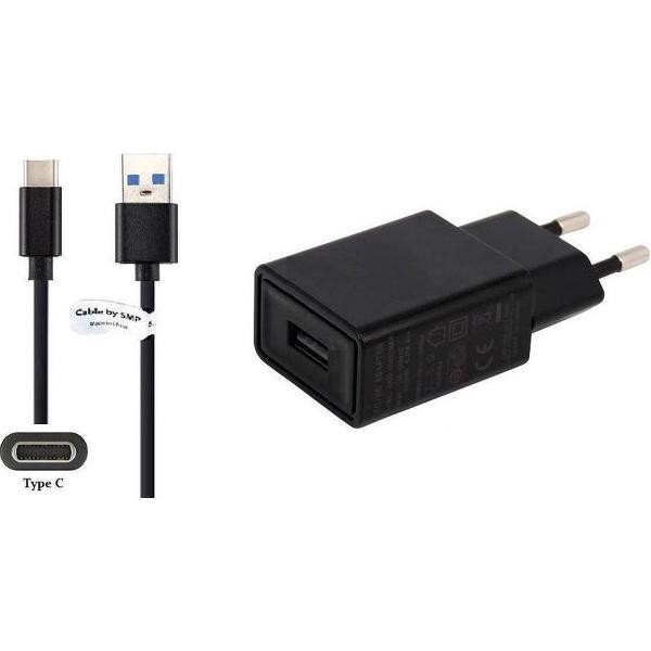 3A lader TUV gekeurd 2,2 m Oplaadkabel en oplader adapter met USB C stekker. Past ook op LG tablet. O.a. G Pad 5 10.1, G Pad 4 8.0 FHD