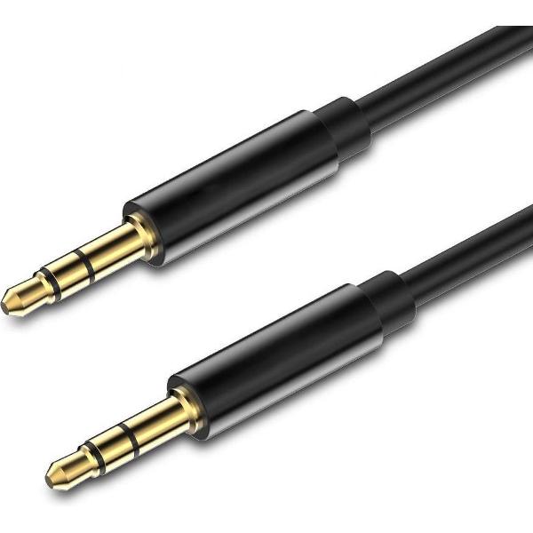 AUX Kabel Jack 3.5 naar Jack 3.5 mm - Audio Kabel - 1 Meter - Male to Male - Zwart