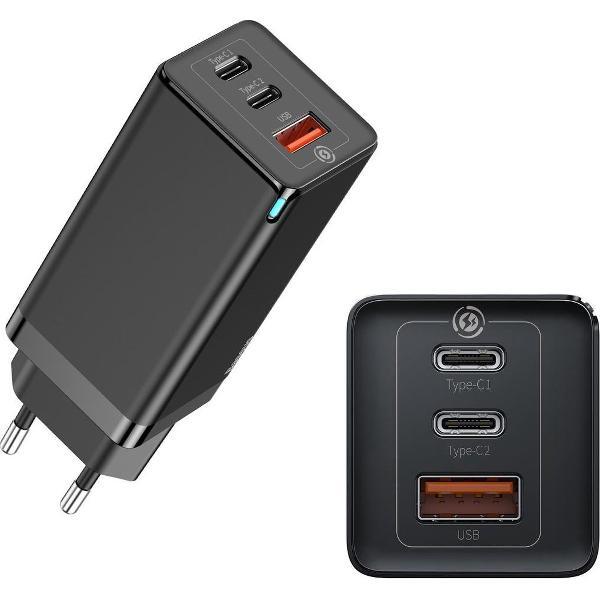 Baseus GaN2 Pro - 65W Oplader met 100W USB C Oplaadkabel - Zwart