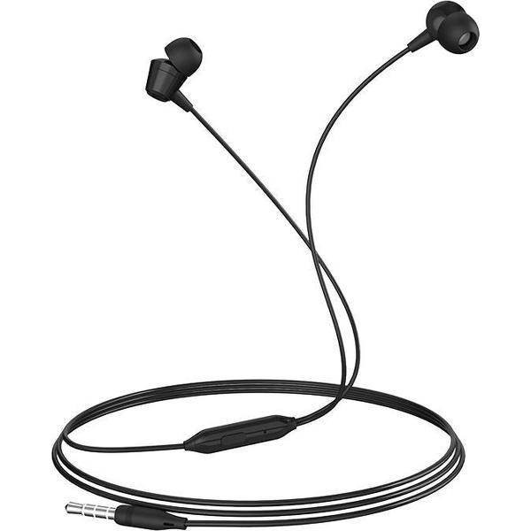 HOCO BM20 DasMelody - In Ear Oordopjes - Oortjes met draad en microfoon - 3,5mm Jack Aansluiting - 120cm kabel - Zwart