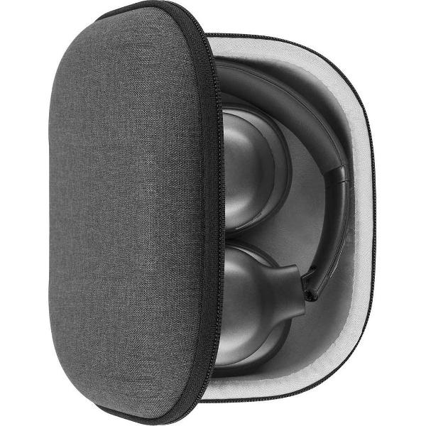 hoesje compatibel met JBL Tour ONE, Live 650 BTNC, TUNE 750, Live 500BT, E65BTNC hoofdtelefoon, vervangende beschermende harde schaal reisdraagtas met kabelopslag (donkergrijs)