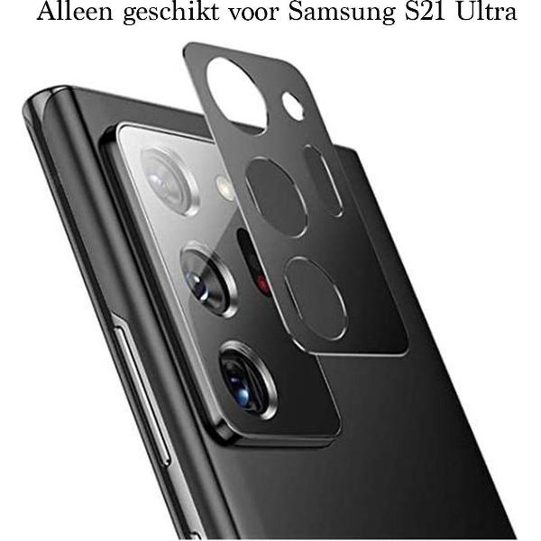 Beschermglas Samsung S21 Ultra Screenprotector - Samsung Galaxy S21 Ultra Screenprotector - Samsung S21 Ultra Screen Protector Camera - 1 stuk