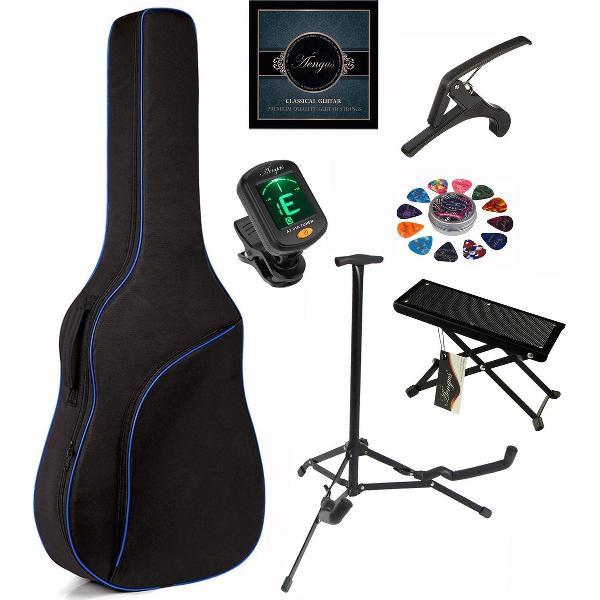 Áengus accessoires set voor Klassieke Gitaar, compleet