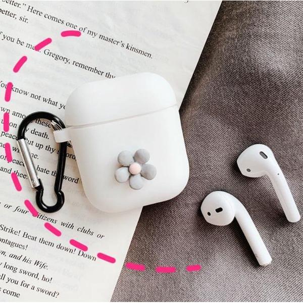 Airpods Hoesje | Airpods Case | Bloem | Bloemetje | Wit | Vaderdag Kados | Vader Cadeautjes | Geschenk