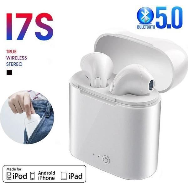 i7s TWS - airpods alternatief - earpods - Draadloze oordopjes - Wit